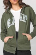 ⁦بلوفر هودي نسائي قاب | Gap زيتي⁩ - الصورة ⁦2⁩