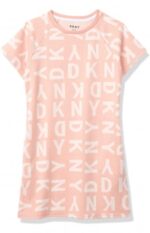فستان بناتي وردي دكني Dkny