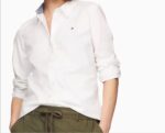 قميص نسائي تومي هيلفيغر (Tommy Hilfiger) ابيض قطن اصلي