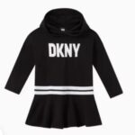 فستان بناتي  أسود دكني Dkny