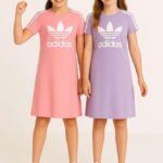فستان وردي Adidas