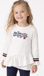 بلوفر سويتر بناتي تومي هيلفيغر (Tommy Hilfiger) أبيض