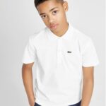 تيشرت بولو أبيض Lacoste