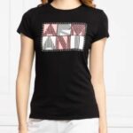 تيشرت أسود بشعار Armani