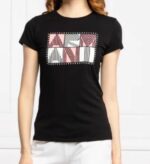 تيشرت أسود بشعار Armani