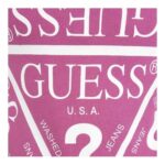 ⁦: فستان جيس (Guess) بناتي قطني فوشي منقوش بشعار الماركه⁩ - الصورة ⁦2⁩