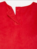 ⁦فستان بناتي تومي هيلفيغر (Tommy Hilfiger) مخمل احمر⁩ - الصورة ⁦4⁩