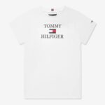 تيشرت ولادي تومي هيلفيغر (Tommy Hilfiger) ابيض قطن اصلي