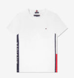 ⁦تيشرت ولادي تومي هيلفيغر (Tommy Hilfiger)ابيضّ بخطوط قطن اصلي⁩ - الصورة ⁦4⁩