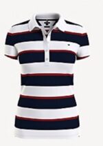 تيشيرت  نسائي تومي هيلفيغر ( Tommy Hilfiger ) ابيض  مخطط