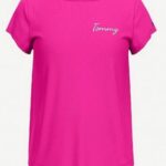 تيشرت بناتي تومي هيلفيغر (Tommy Hilfiger) فوشي  قطن اصلي