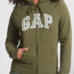 بلوفر هودي نسائي قاب | Gap زيتي