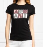 ⁦تيشرت أسود بشعار Armani⁩ - الصورة ⁦2⁩