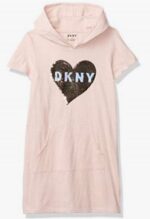 فستان بناتي وردي بفبعه دكني Dkny