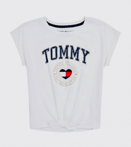 giiDxtmHQR6eLXuVPChcrUrtazDgV6YNjnBnFlvM تيشرت أبيض Tommy - الصورة 1