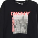 ⁦بلوفر نسائي أسود دكني Dkny⁩ - الصورة ⁦2⁩