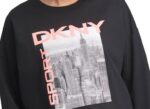 ⁦بلوفر نسائي أسود دكني Dkny⁩ - الصورة ⁦3⁩