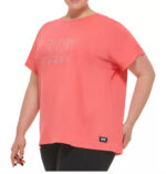 ⁦تيشرت نسائي قطن مشمشي دكني  Dkny⁩ - الصورة ⁦2⁩