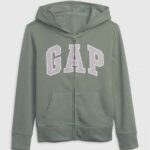 بلوفر  بلوفر هودي بناتي قاب | Gap زيتي