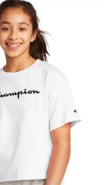⁦تيشرت أبيض قطن champion⁩ - الصورة ⁦3⁩