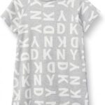فستان بناتي رمادي دكني Dkny