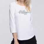 تيشيرت  نسائي تومي هيلفيغر ( Tommy Hilfiger ) ابيض