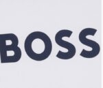 ⁦أبيض - تيشرت بكُم قصير  بشعارBOSS⁩ - الصورة ⁦4⁩