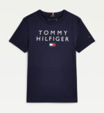 تيشرت بناتي تومي هيلفيغر (Tommy Hilfiger) كحلي  قطن اصلي